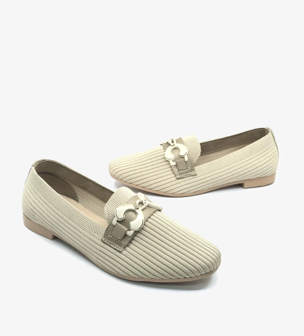 Merry Pace Marry Pace 883170 Toka Detaylı Triko Kadın Babet Ayakkabı model görseli