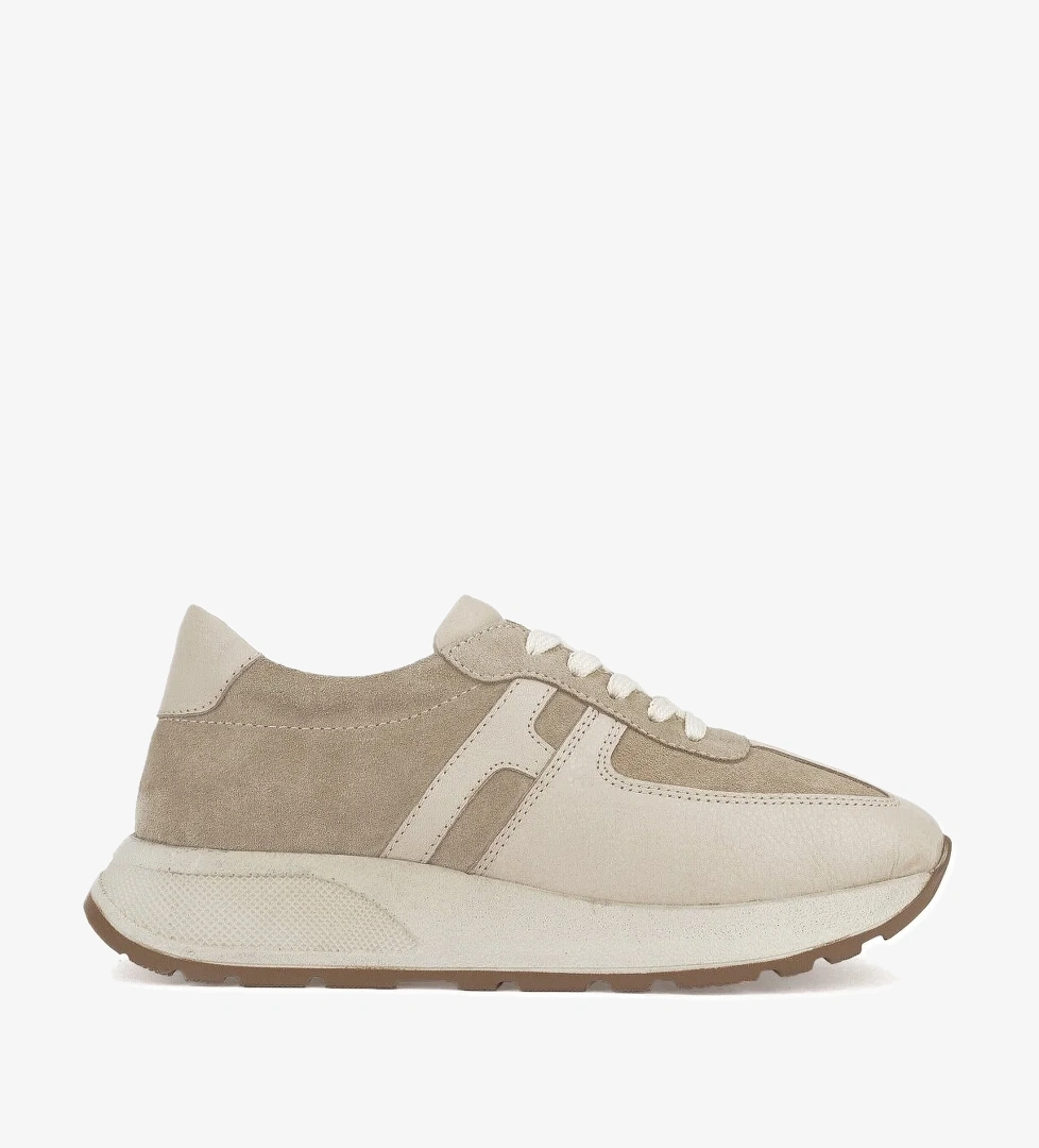 Kadın Hakiki Deri Sneaker 1511050Z2050 Bej - Görsel 1