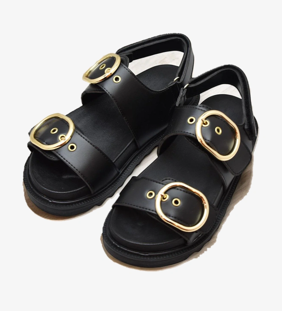 301L Ortopedik Taban Kadın Sandalet Günlük Kalın Taban Kadın Sandalet Terlik