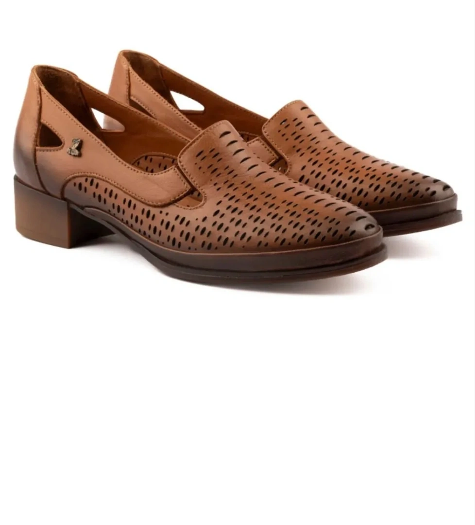 Venüs Vela Hakiki Deri Comfort Ortopedik Kadın Kısa Topuklu Ayakkabı model görseli