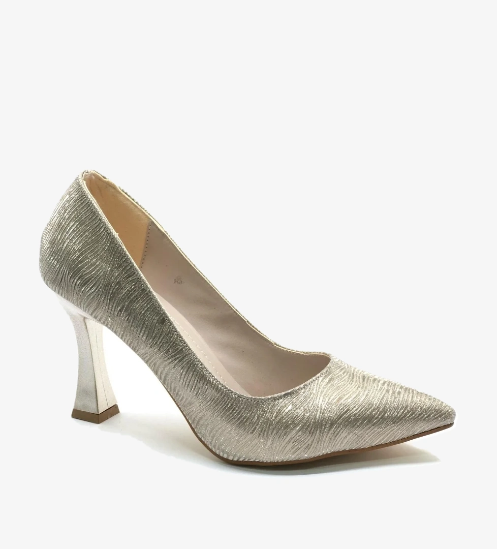 Seri̇bo Seribo Desen Detaylı Stiletto Kadın Topuklu Ayakkabı model görseli