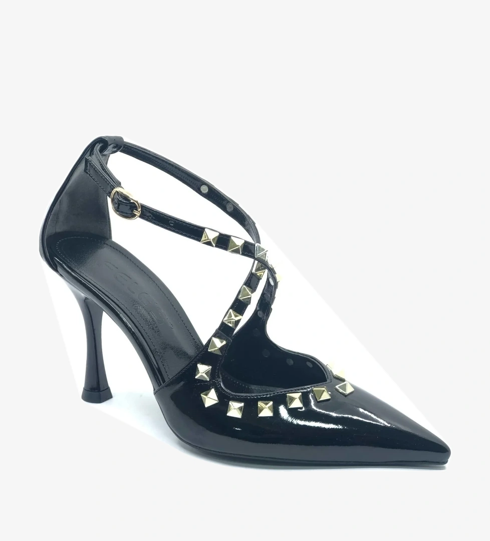 Zımba Detaylı Kadın Topuklu Ayakkabı