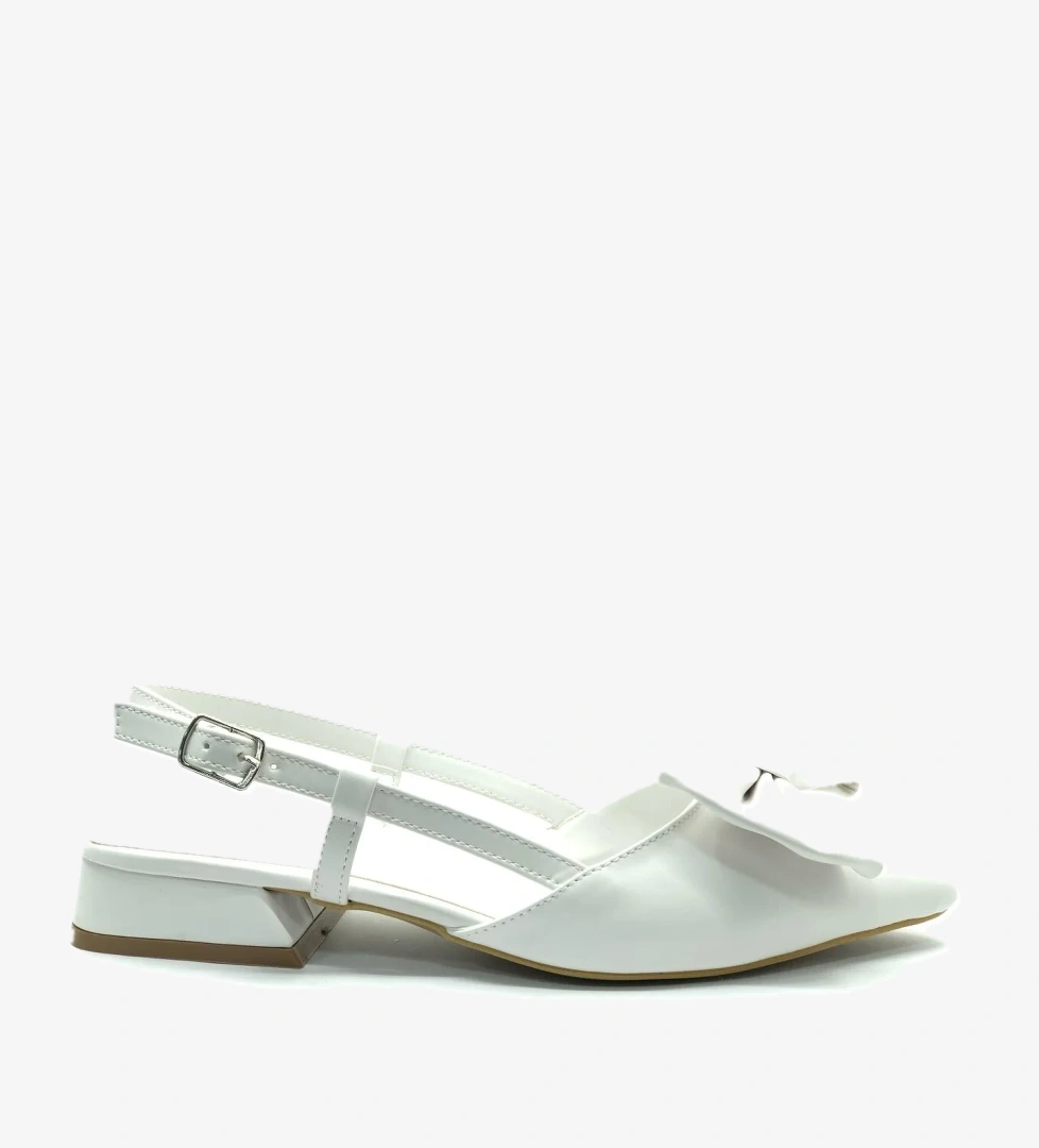 Kurdela Detaylı Arkası Açık Kadın Babet Ayakkabı