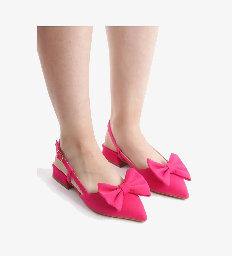 Kurdela Detaylı Arkası Açık Kadın Babet Ayakkabı