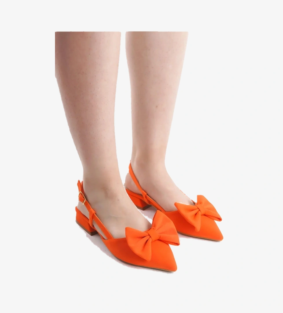 Kurdela Detaylı Arkası Açık Kadın Babet Ayakkabı