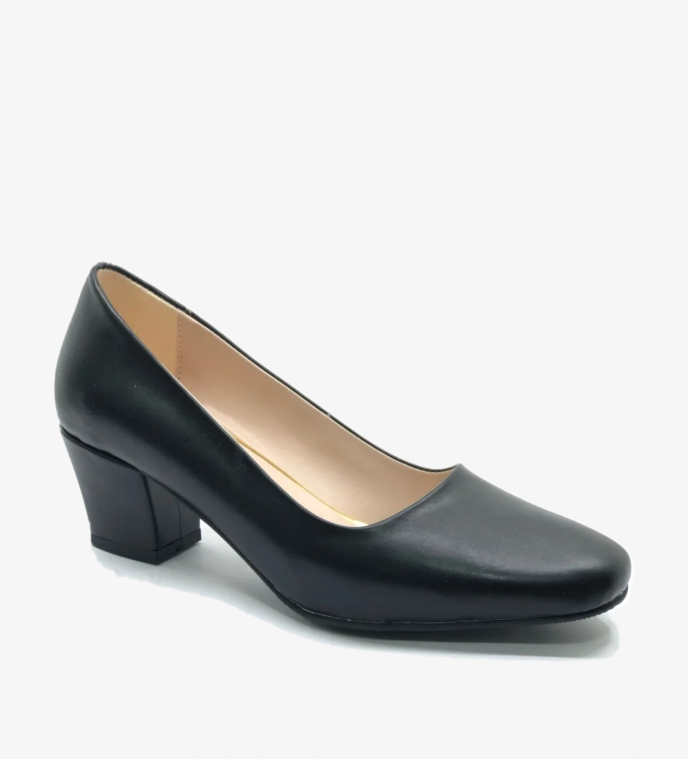 Mehtap Küt Burun Topuklu Kadın Klasik Ayakkabı model görseli