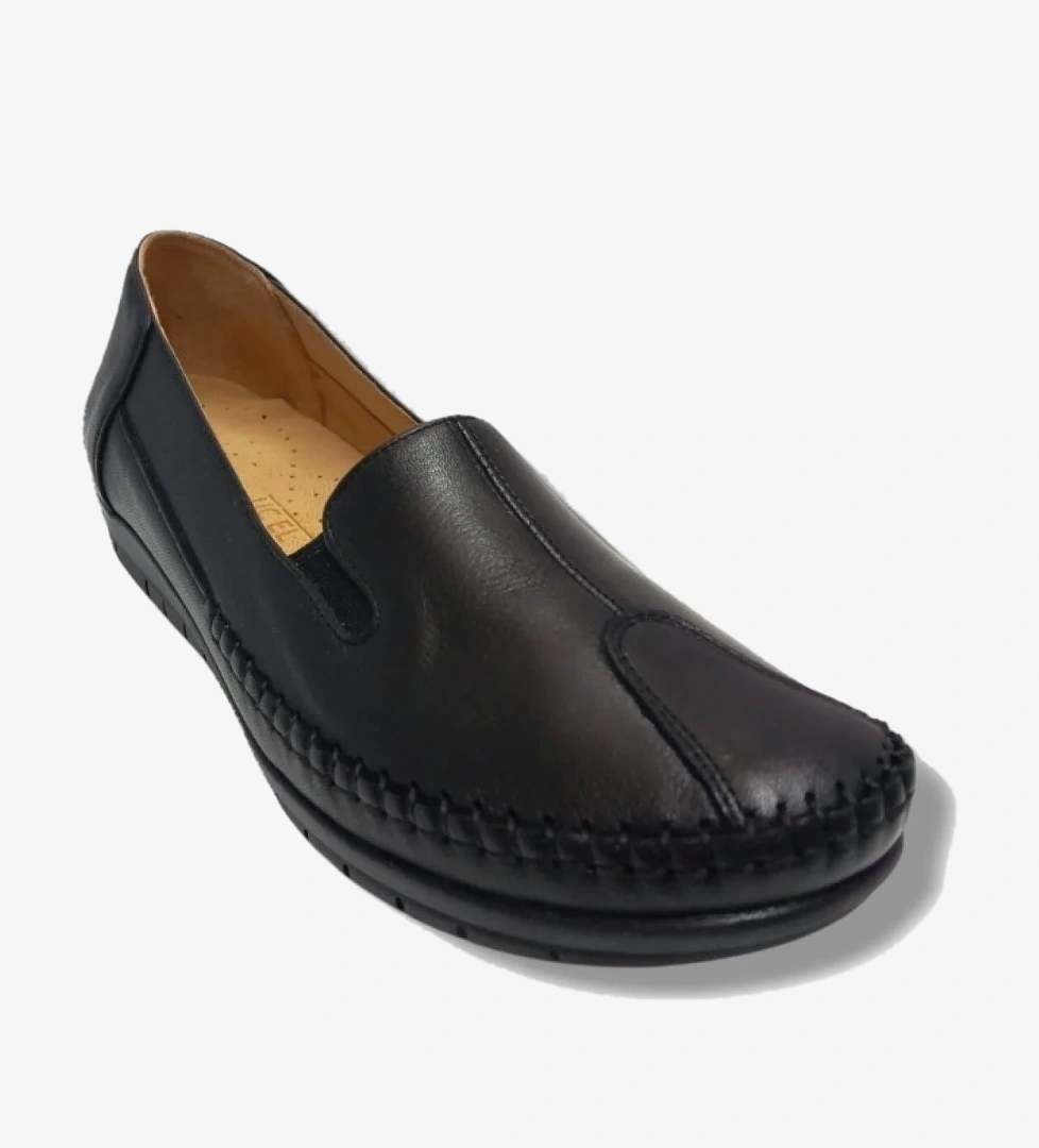 Üçel 134-25 Hakiki Deri Anatomik Lastikli Kadın Ayakkabı