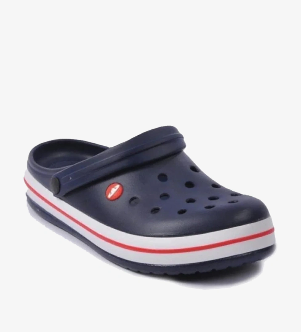 Akınal E195.M.0025-25 Anatomik Erkek Sabo Terlik Lacivert Beyaz Kırmızı 46-47 - Görsel 1