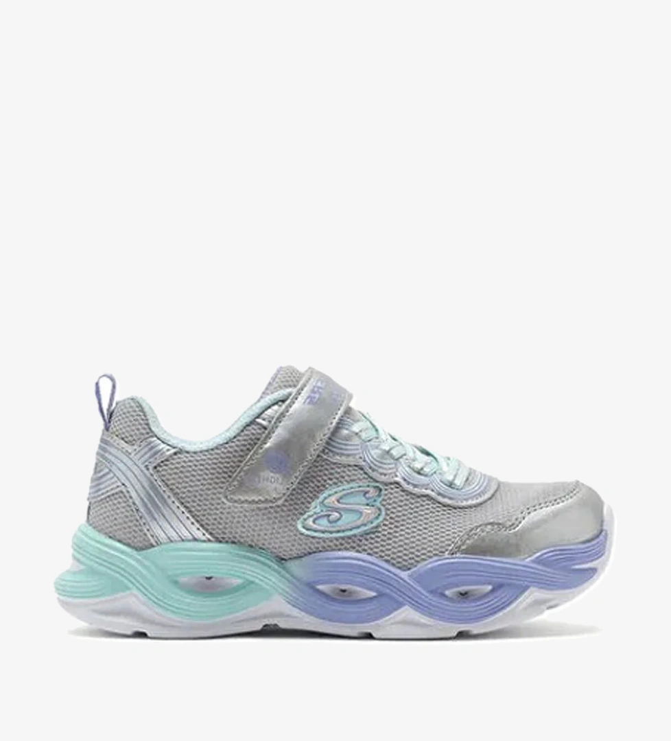Skechers TWISTY GLOW Gümüş Kız Çocuk Koşu Ayakkabısı