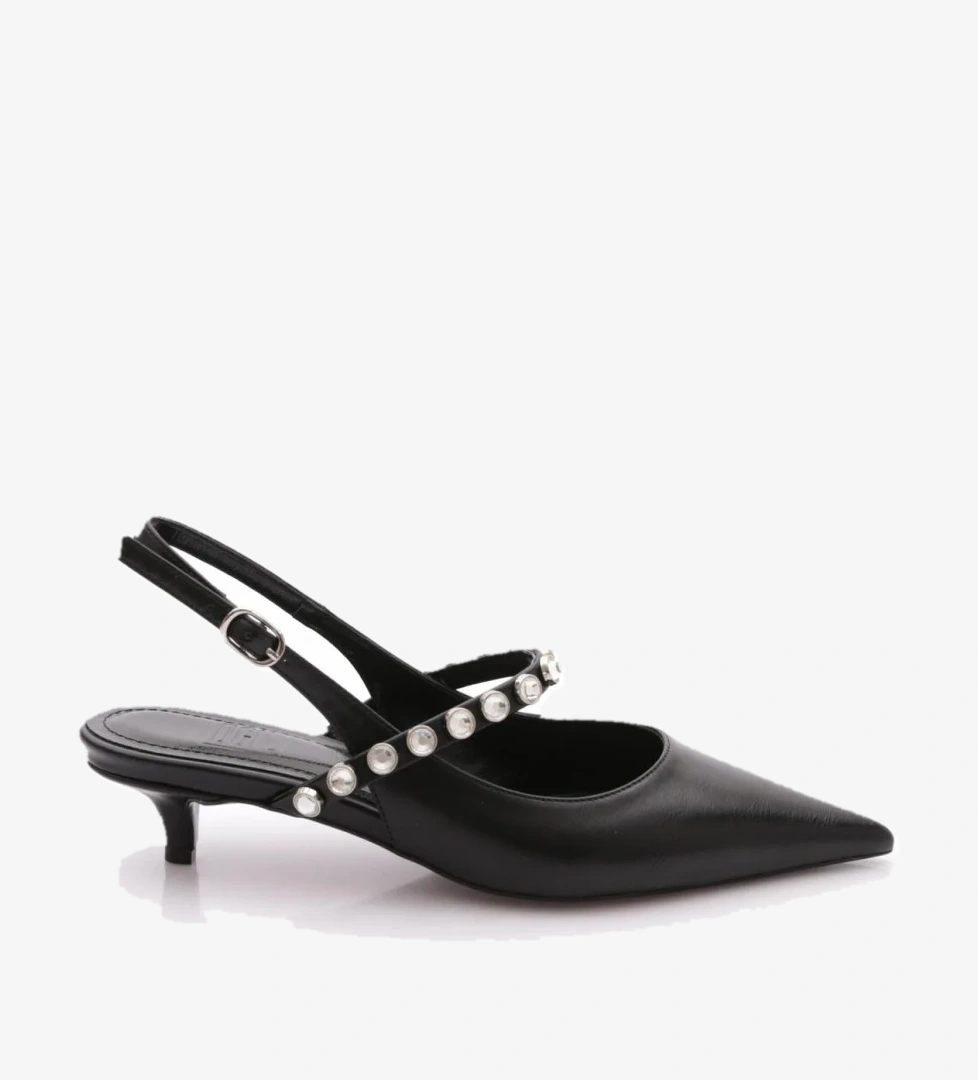 3053 Kadin Taşli Topuklu Ayakkabi - Görsel 1