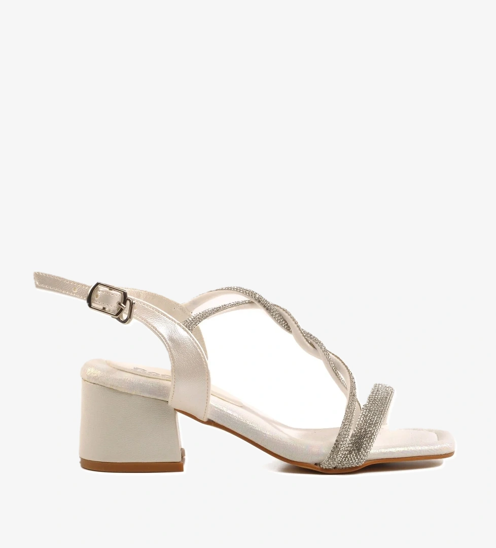 Sedef Kız Çocuk Taşlı Sandalet 07 F