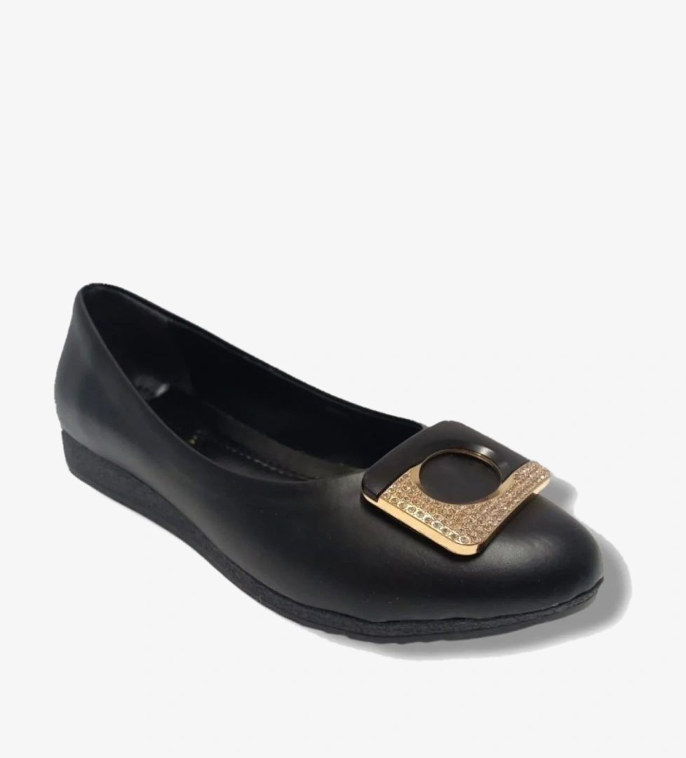 6076-25 Deri Taşlı Toka Anatomik Kadın Babet - Görsel 1