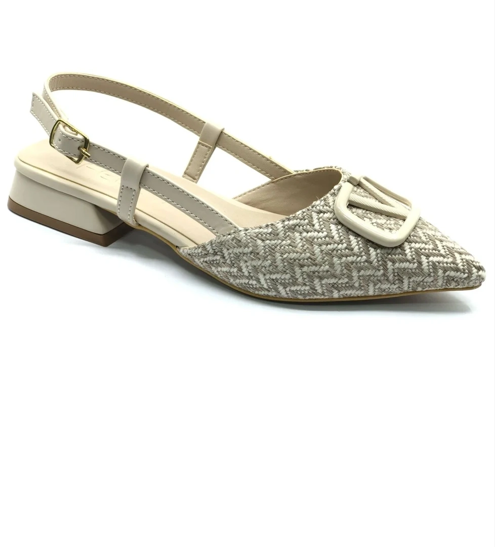 01-902 V Toka Kadın Babet Ayakkabı