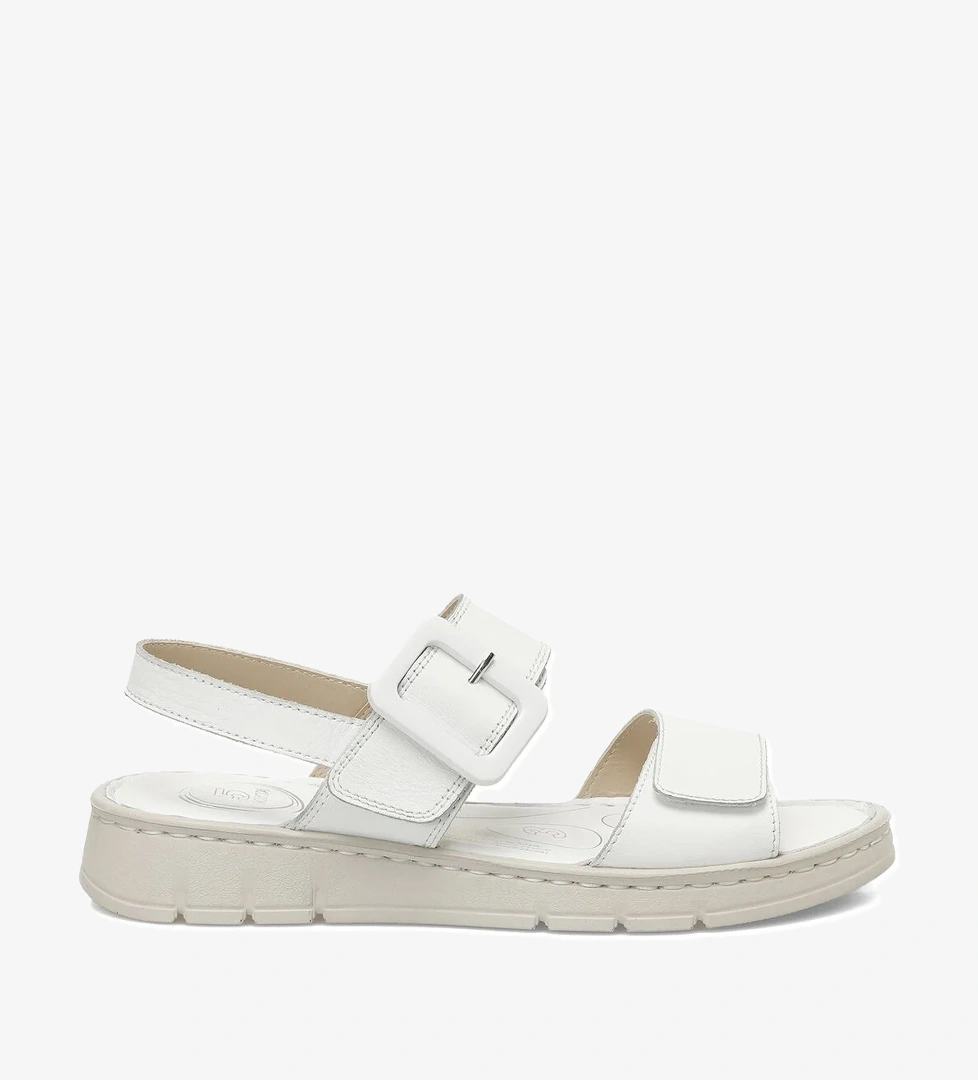 166245.Z5FX Beyaz Kadın Comfort Sandalet - Görsel 1