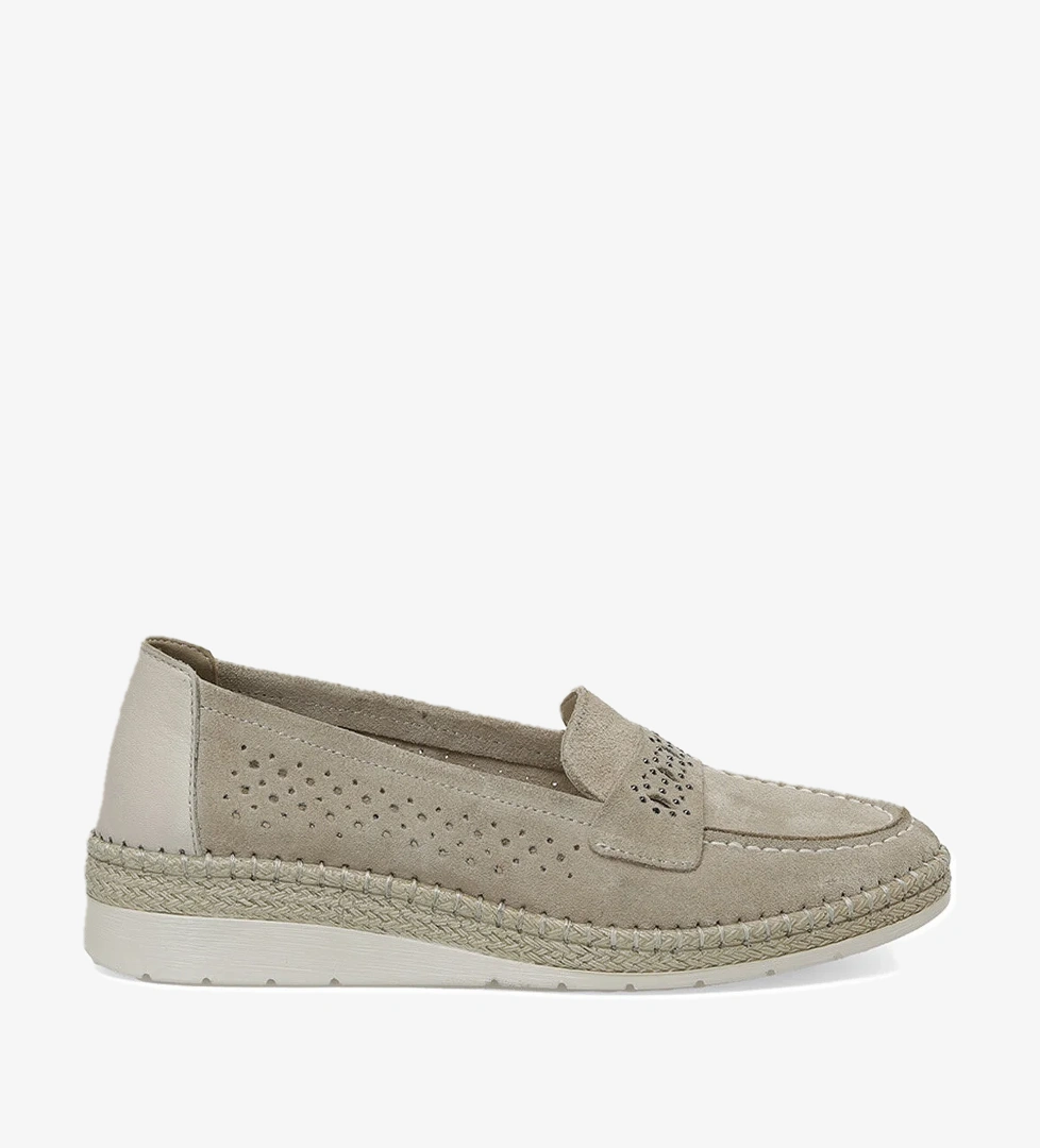 Polaris 5 Nokta 105454.Z5FX Vizon Kadın Loafer - Görsel 1