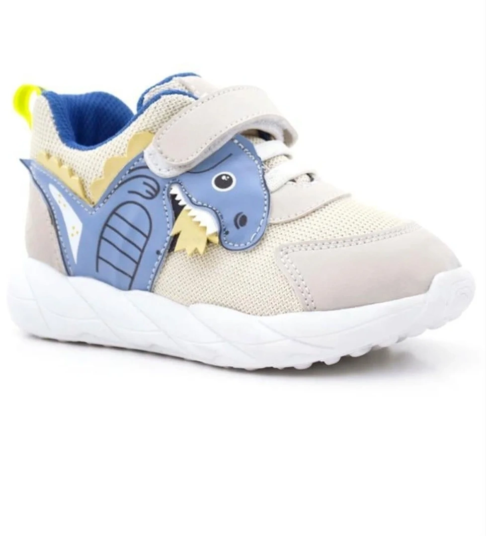 Rakerplus Barefoot Krem Dinazorlu Cırtlı Lastikli Çocuk Spor Ayakkabı model görseli