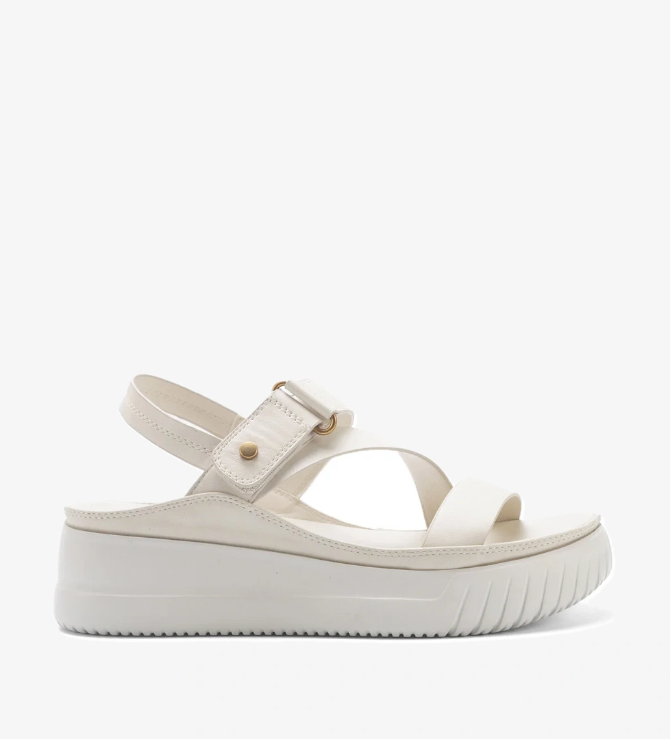 325571.Z 5FX Bej Kadın Dolgu Topuk Sandalet - Görsel 1