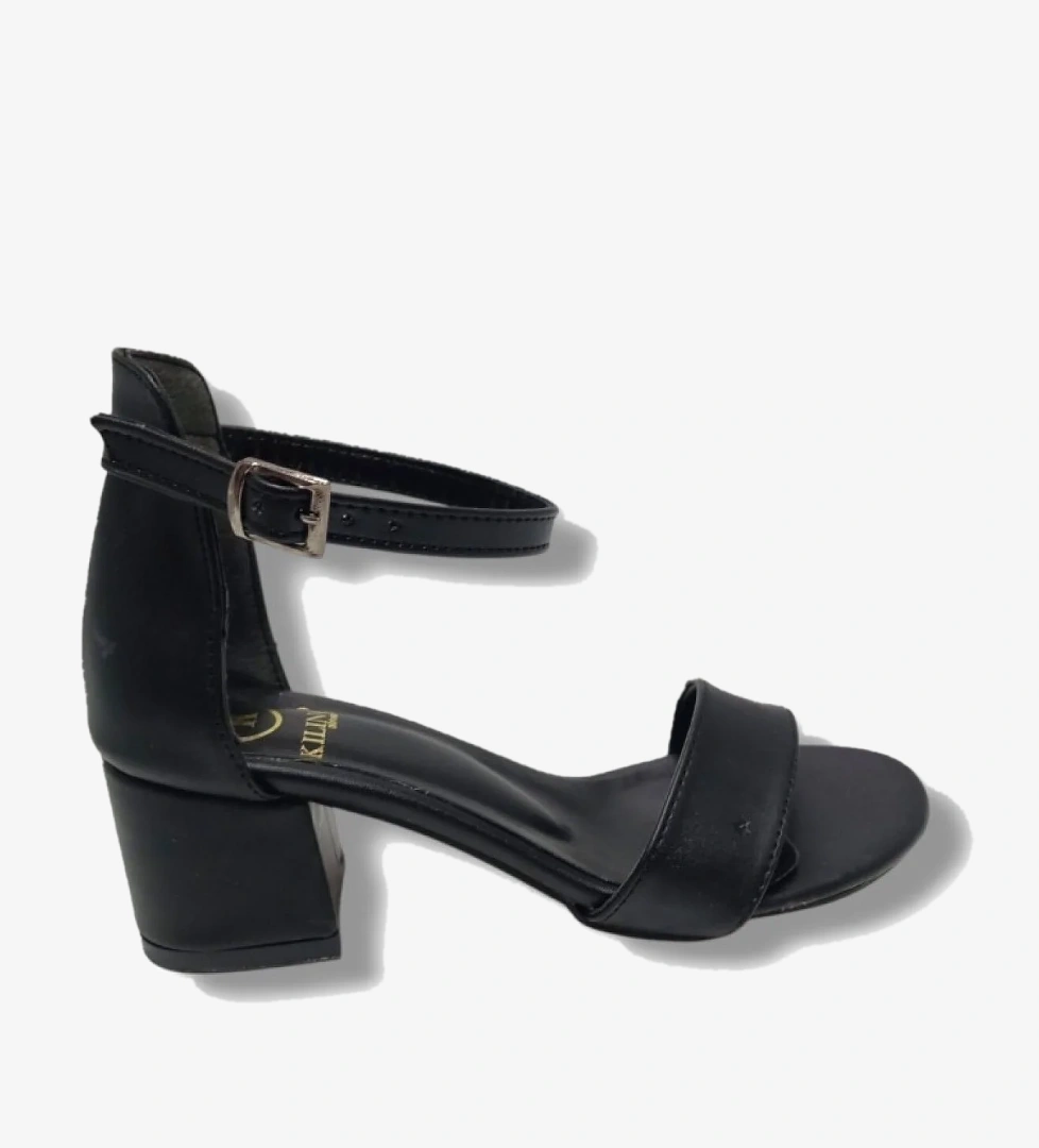 Kılınç 985-25 Deri Anatomik Tek Bant Kalın Topuk Kadın Sandalet model görseli