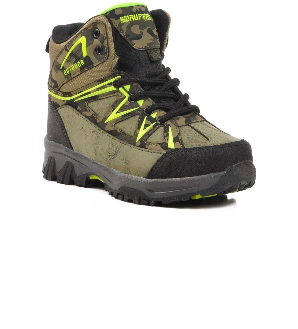 2301 F Haki Kamuflaj Çocuk Outdoor Bot - Görsel 1