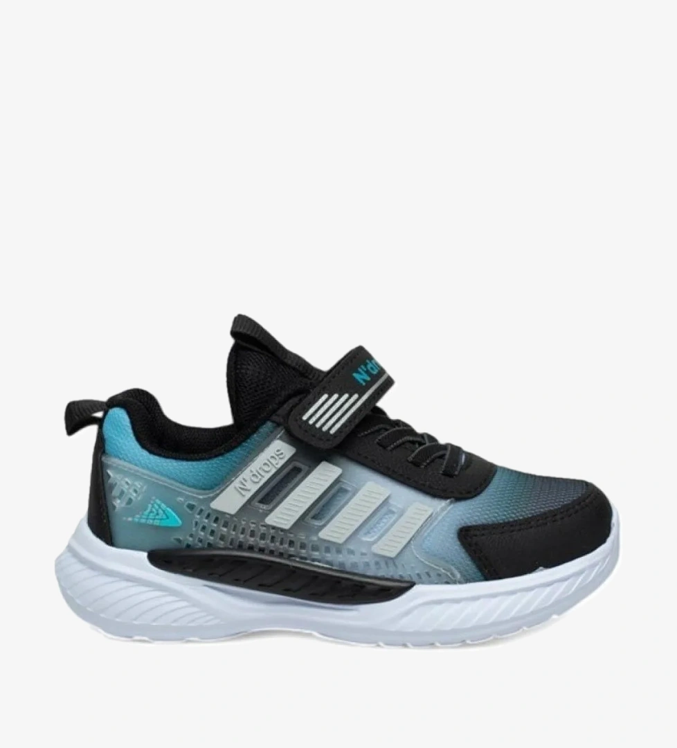 Ndrops 023-25 Anorak Anatomik Çocuk Sneaker Siyah Turkuaz 26-30 model görseli