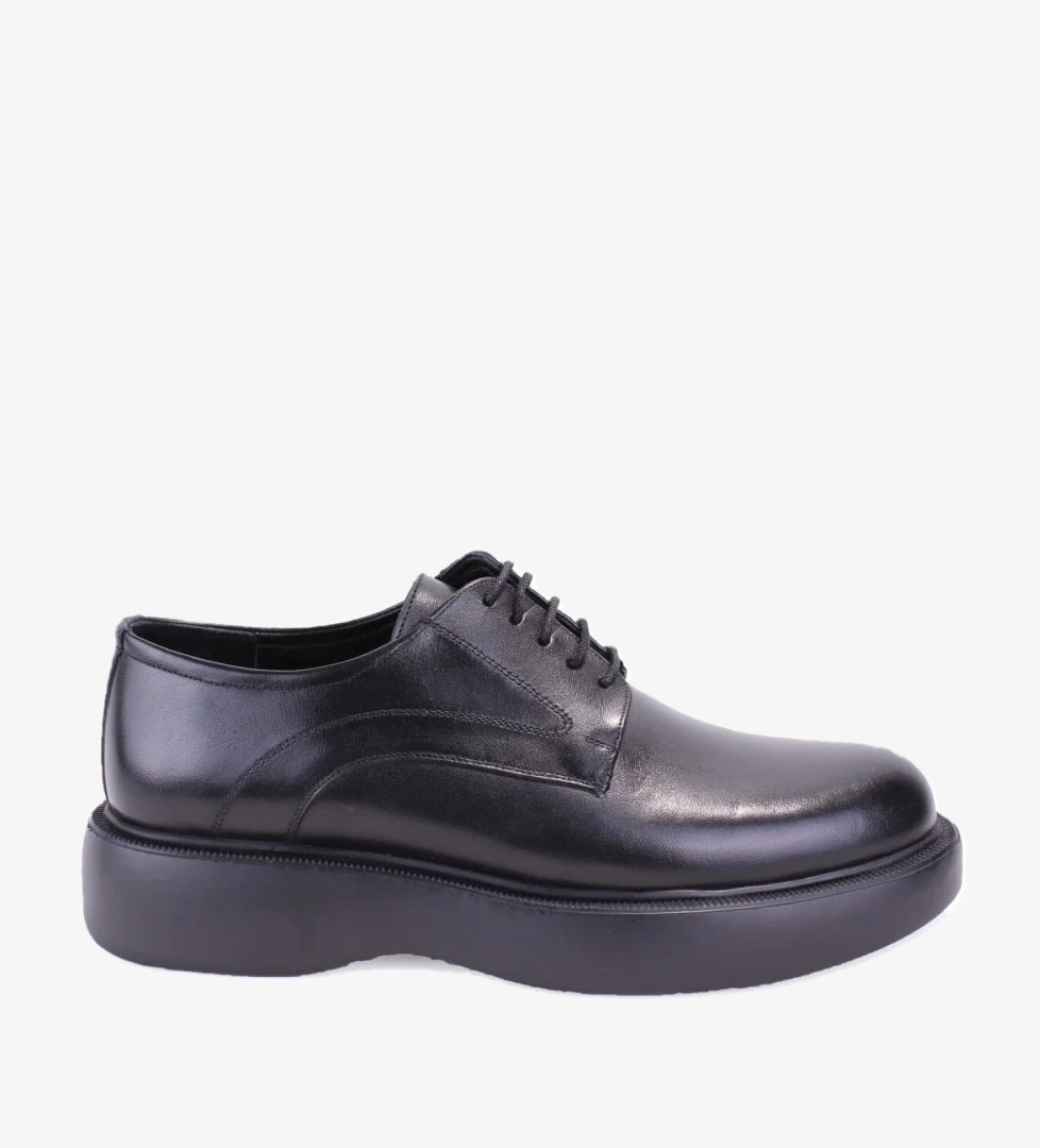 Dagoster DMA78-9505 Siyah Ortopedik Klasik Spor Erkek Deri Ayakkabı model görseli