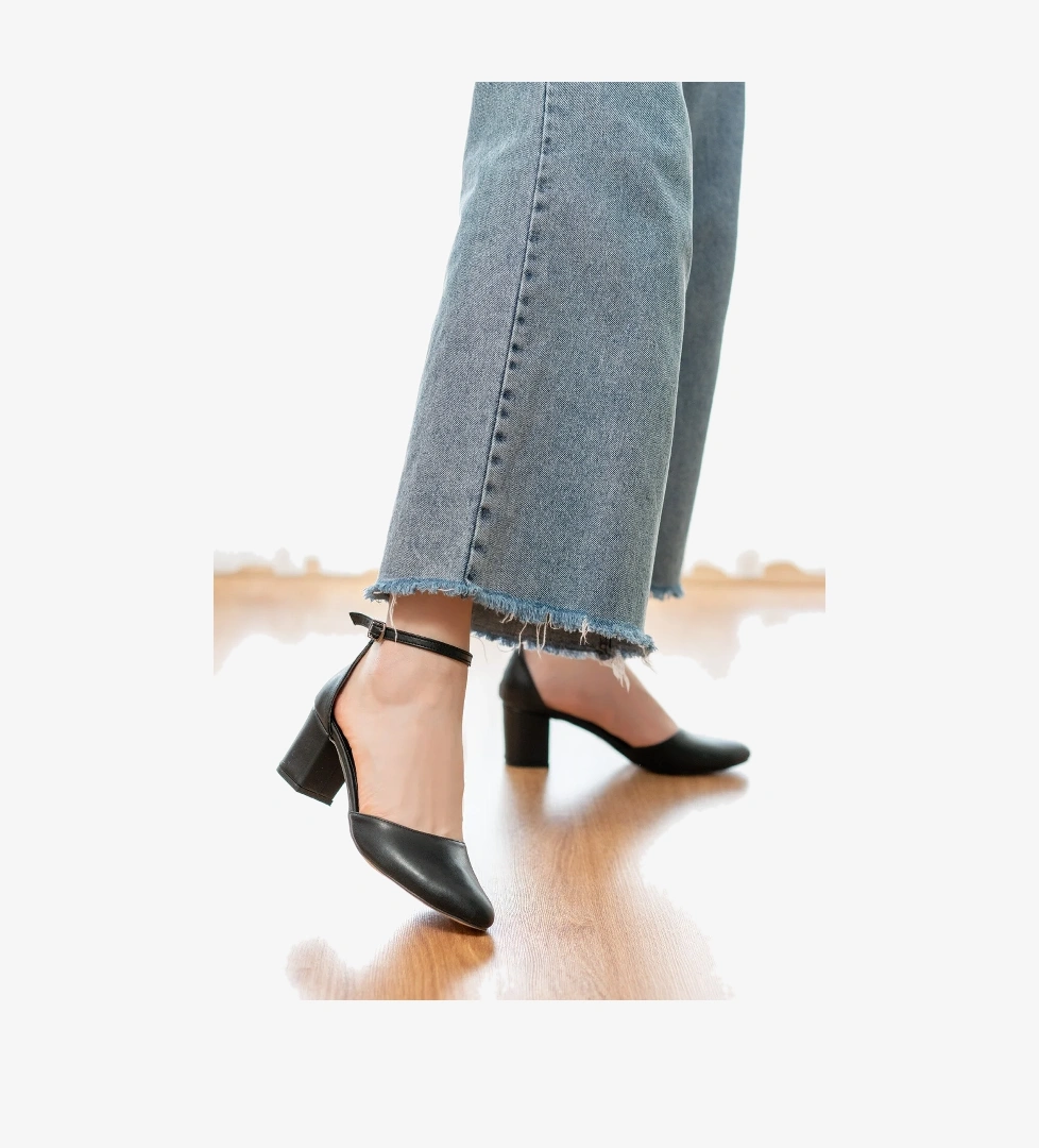 Divolya Cordon Yuvarlak Burun ( 5 Cm Topuklu)topuklu Topuklu Ayakkabı model görseli