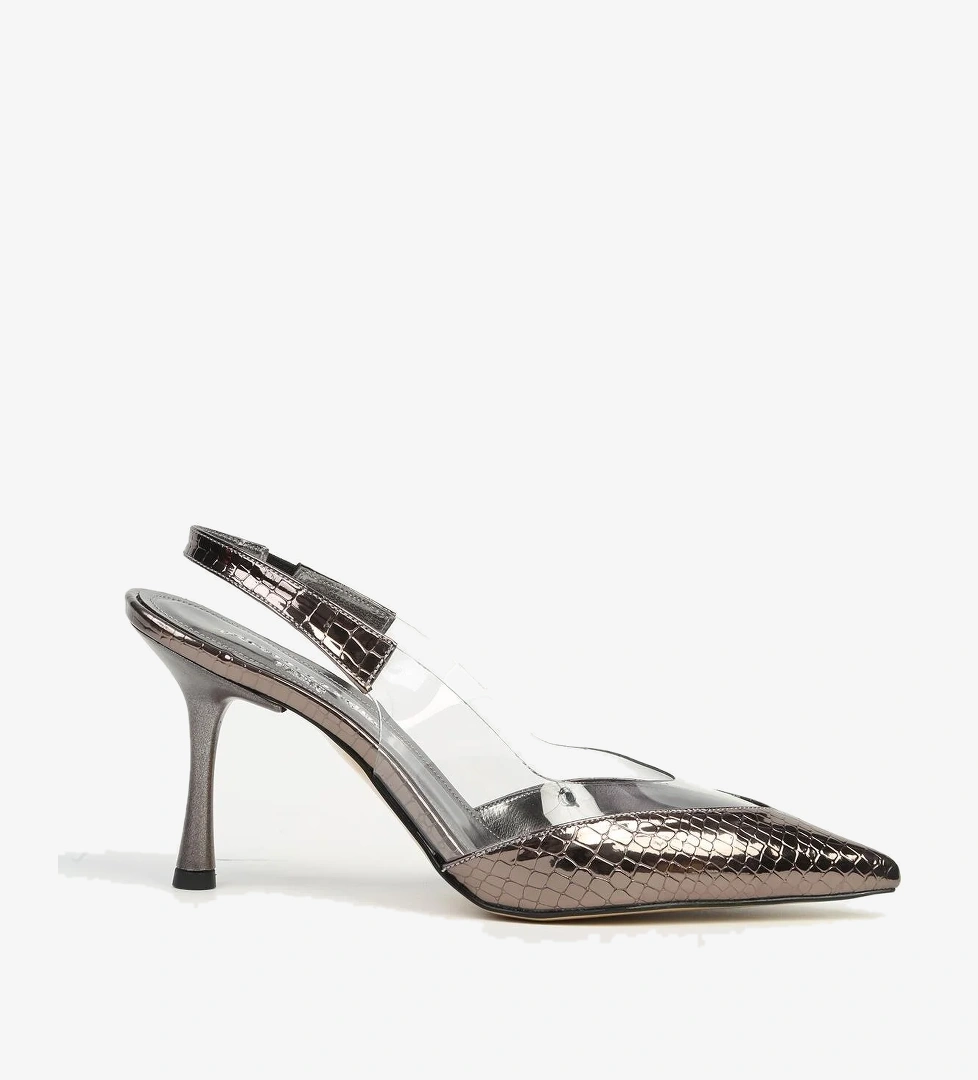 Platin Kadın Topuklu Ayakkabı PC-54501