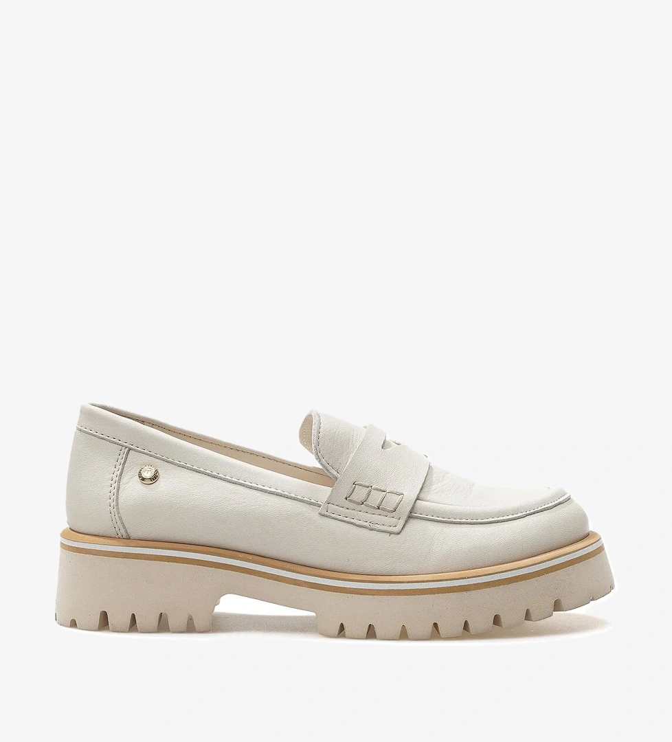 Mammamia Kadın Hakiki Deri Casual Ayakkabı 25y D25ya-3860 Z Krem model görseli