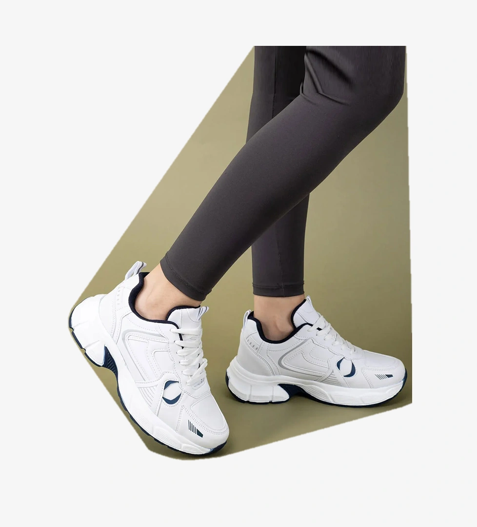 Kadın Yüksek Taban Günlük Sneakers Spor Ayakkabı 4010-101-0001