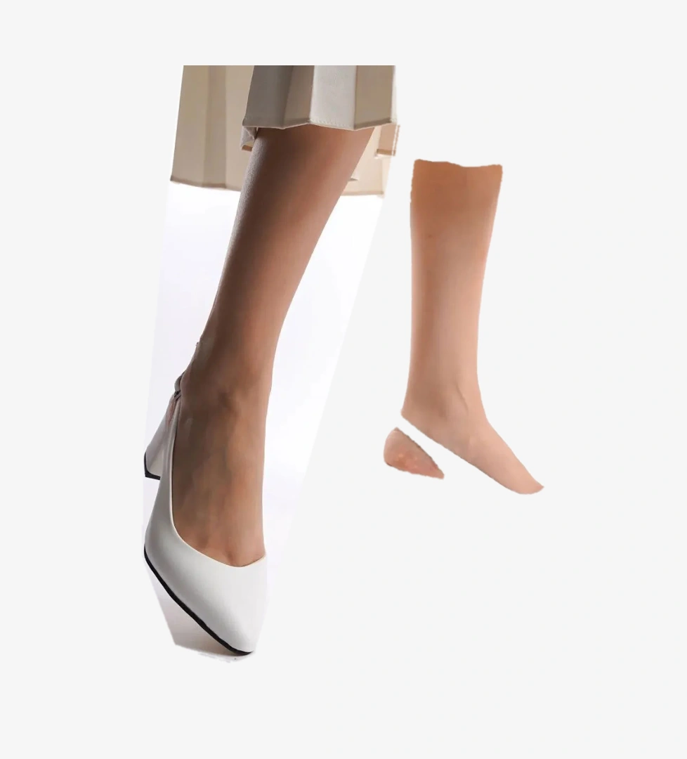 Kadın Günlük Klasik Topuklu Arkası Açık Tokalı 6 Cm Kalın Topuk Ayakkabı 4010-119-0001 - Görsel 1