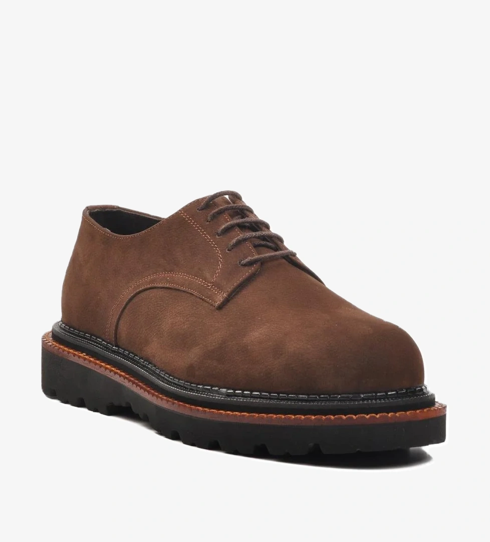 Premium 2130 M Kahve Nubuk Hakiki Deri Erkek Günlük Ayakkabı