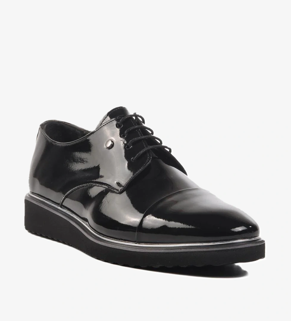 P420 M Siyah Rugan Erkek Günlük Ayakkabı - Görsel 1