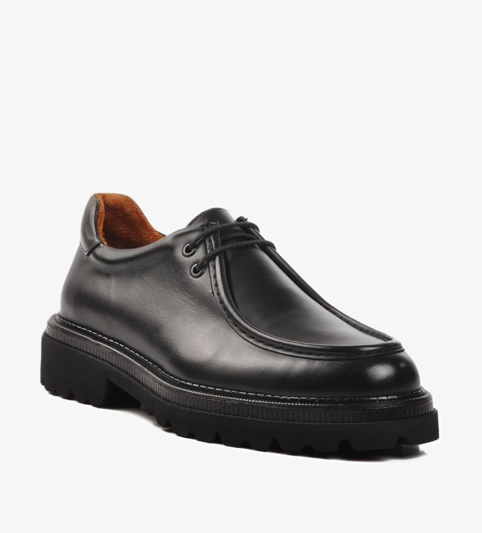 Premium 170 M Siyah Hakiki Deri Erkek Günlük Ayakkabı