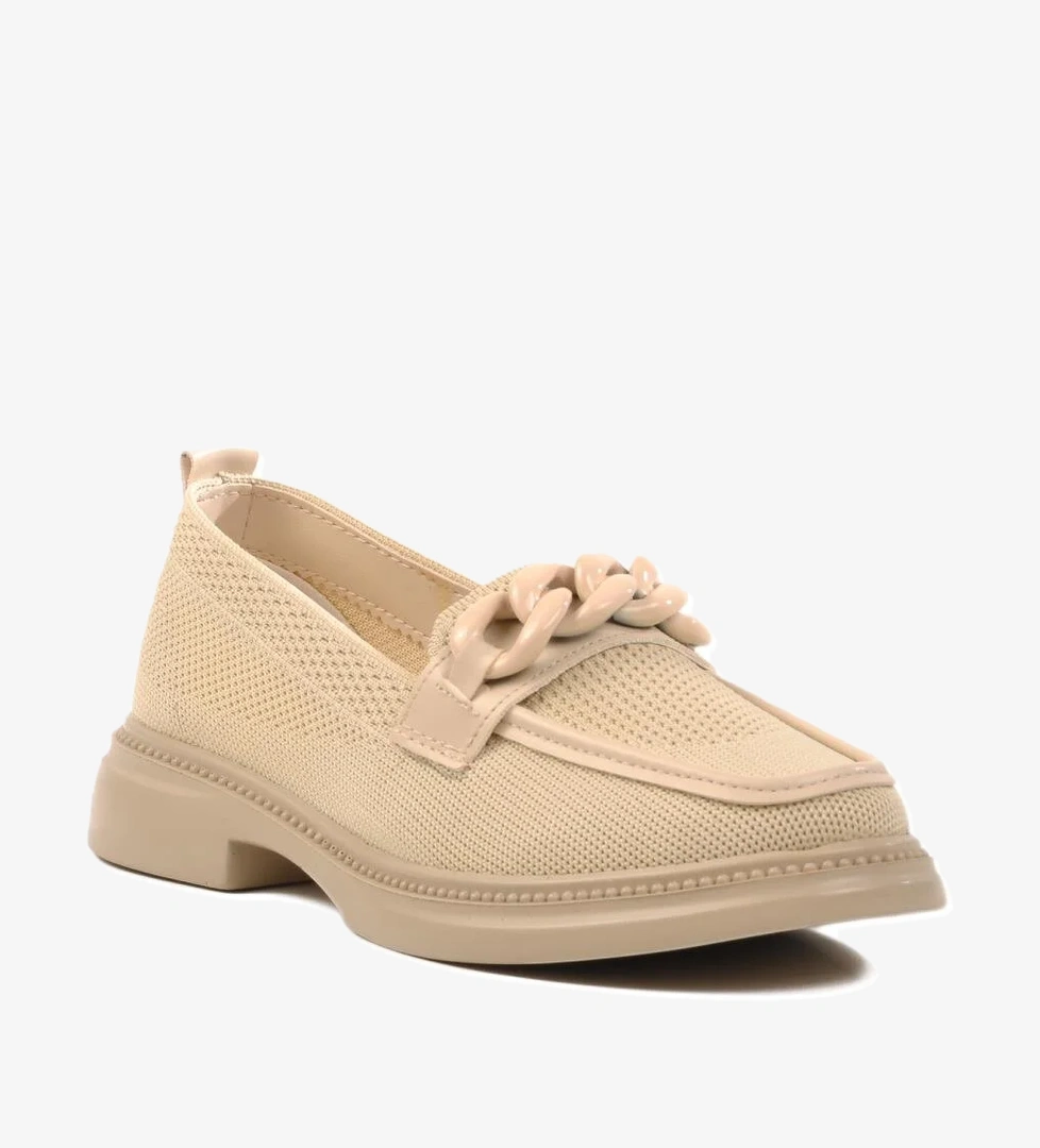 261191 Z Bej Triko Kadın Günlük Ayakkabı - Görsel 1