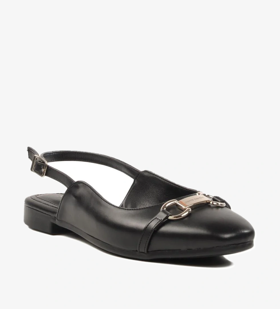 PC-54711 Z Siyah Kadın Babet - Görsel 1