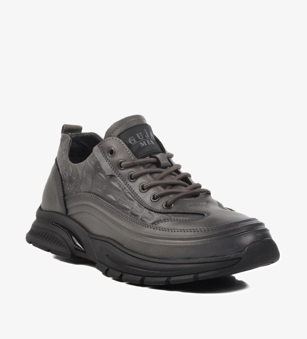 Guja 24K518 M Gri Hakiki Deri Erkek Günlük Ayakkabı model görseli