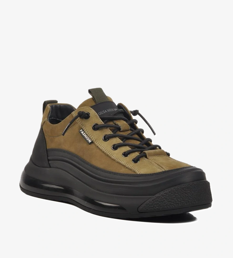 Guja 24K500-1 M Haki Hakiki Deri Erkek Günlük Ayakkabı model görseli