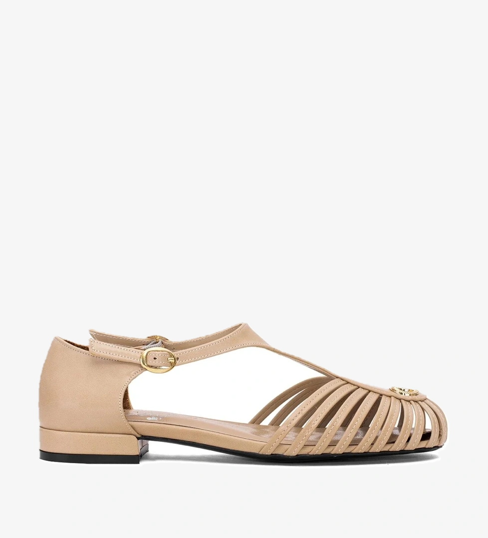 25BY60.5350C Kadın Düz Sandalet Ten