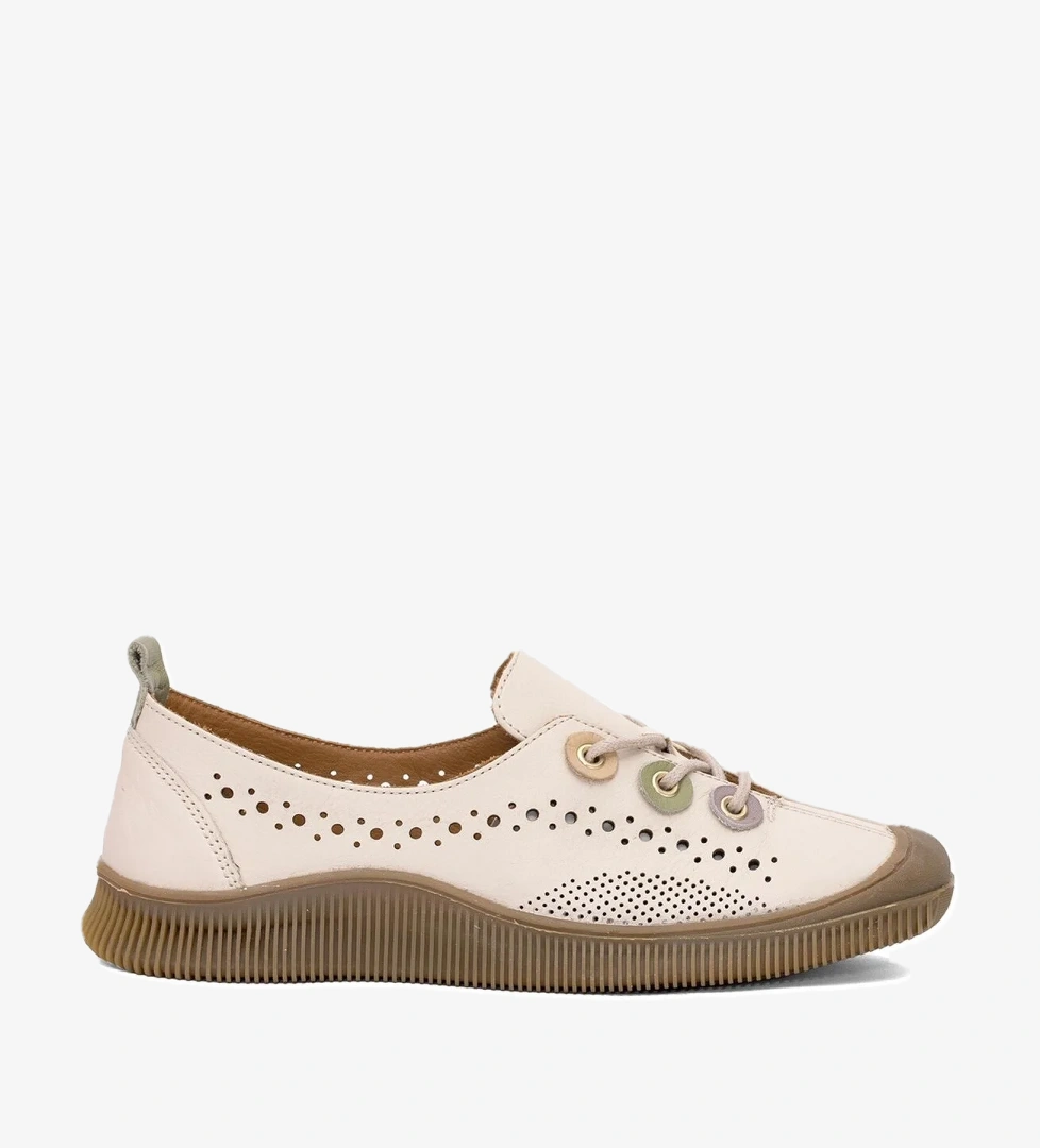 Venüs 2413512y Kadın Hakiki Deri Casual Ayakkabı Bej Taba model görseli