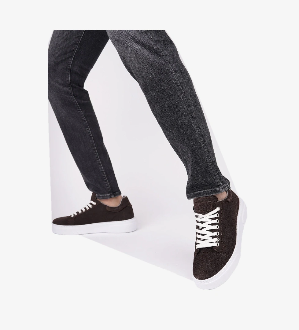 ZEYN Kalın Taban Bağcıklı Erkek Günlük Sneaker Spor Ayakkabı