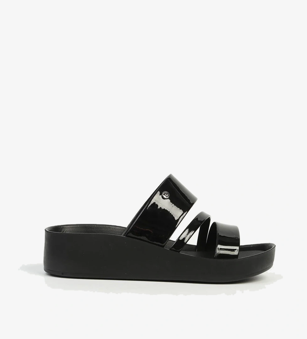 Siyah Rugan Kadın Topuklu Terlik PC-7497