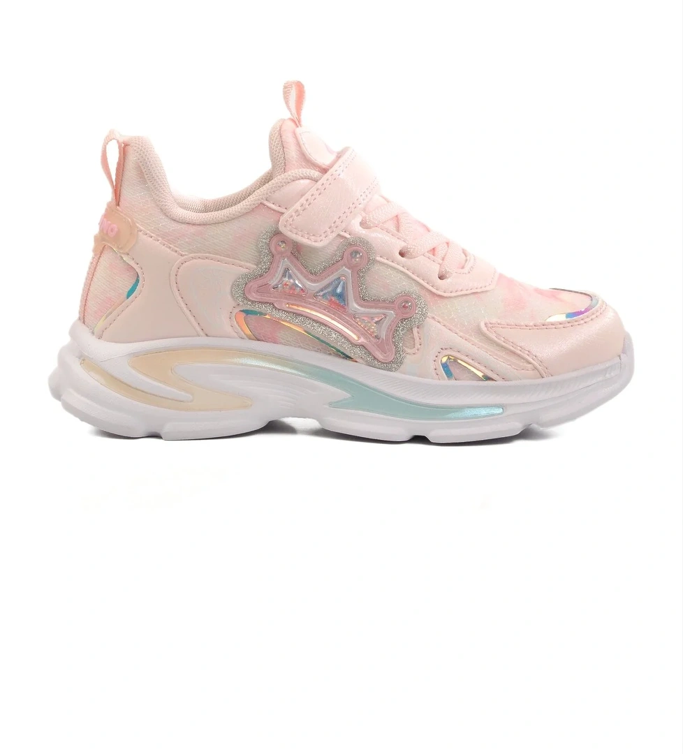 Pudra Cırtlı Kız Çocuk Spor Ayakkabı 1965 F