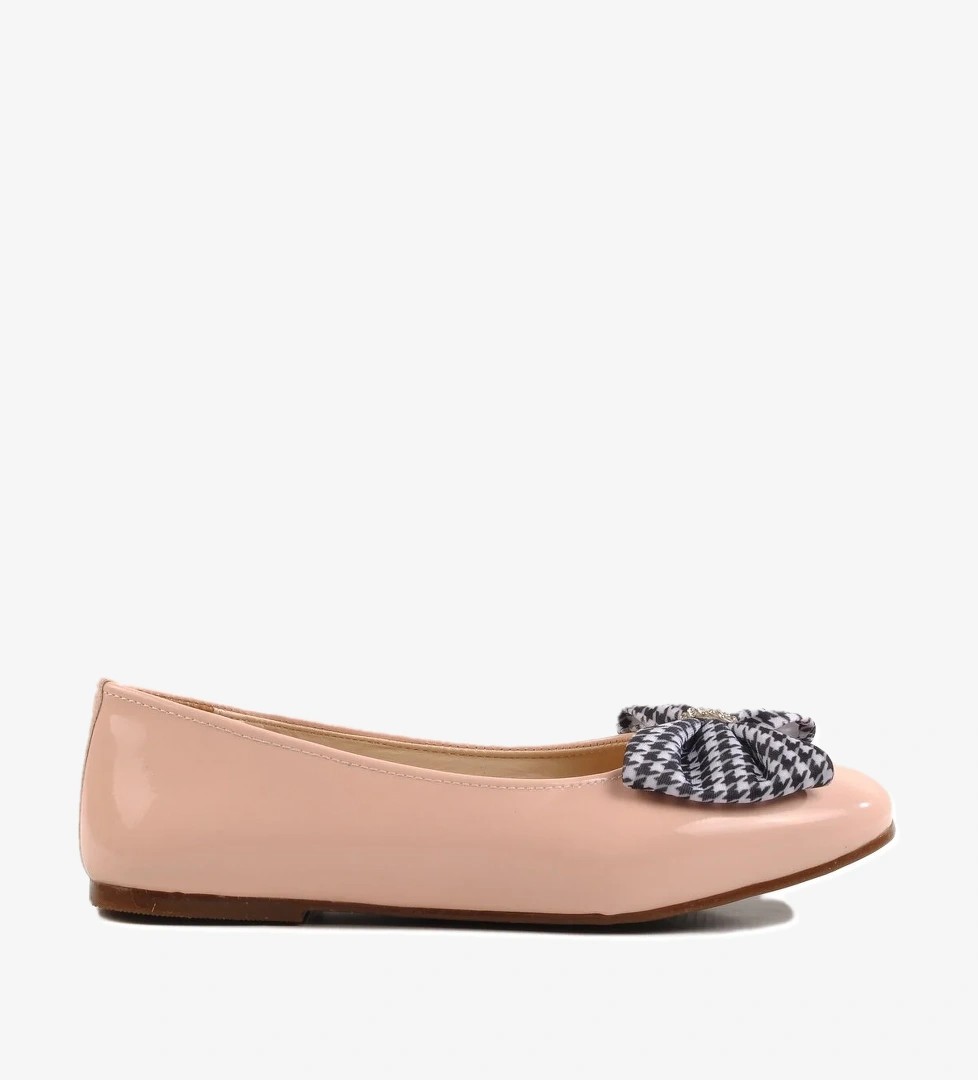 Pudra Rugan Fiyonk Kurdeleli Kız Çocuk Babet 180 F