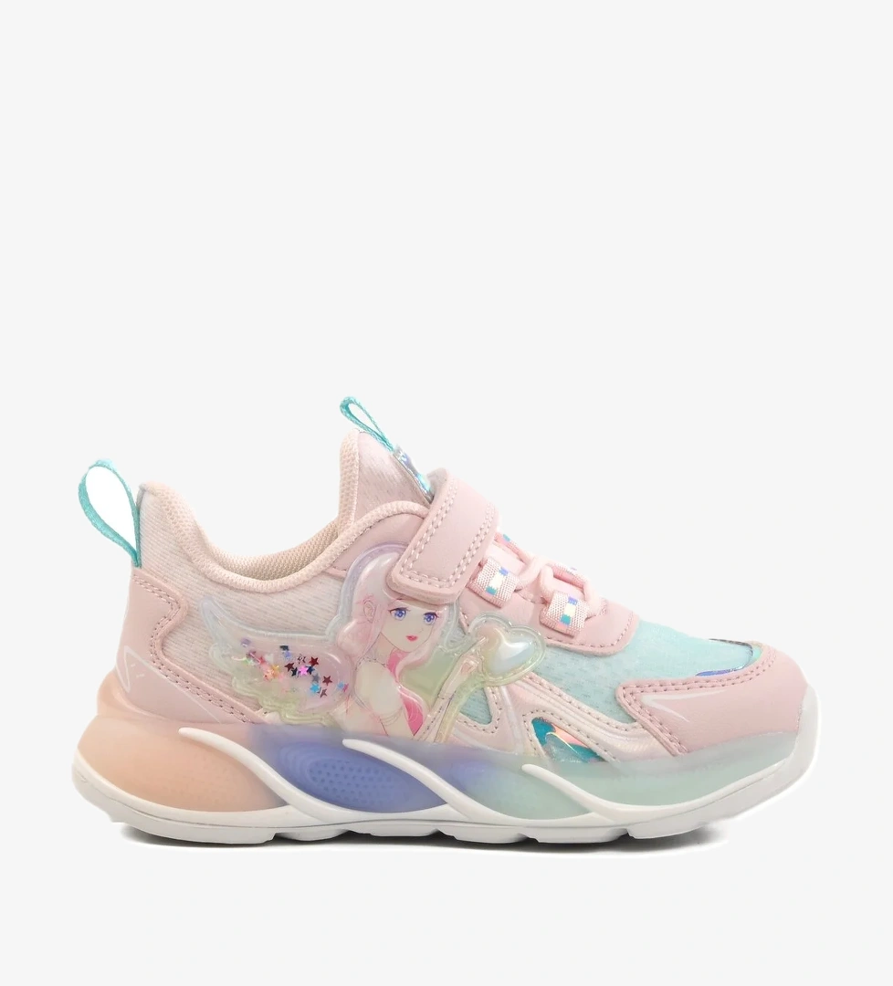 Pudra Cırtlı Kız Çocuk Spor Ayakkabı 1944 P