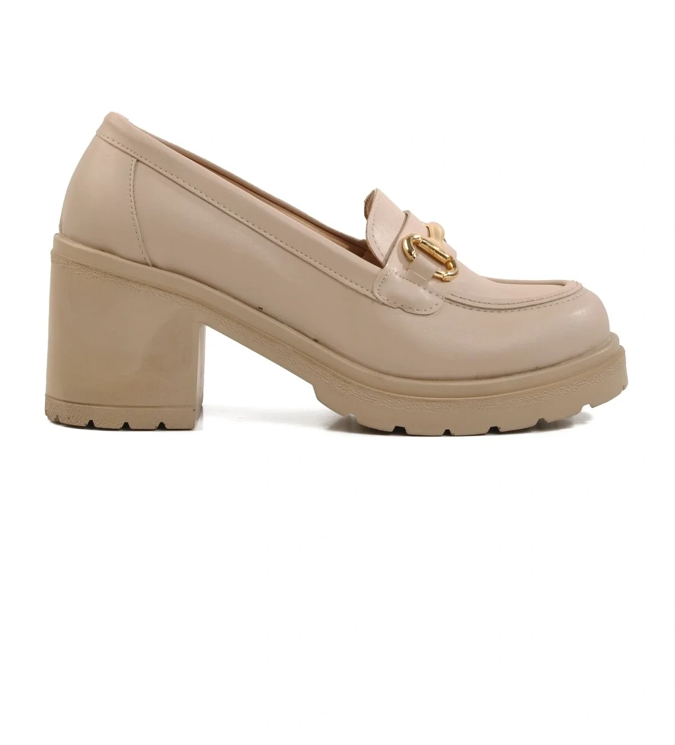 Bej Topuklu Kadın Casual Ayakkabı 572401 Z