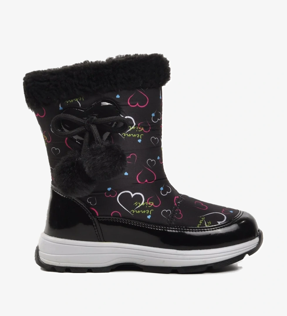 Siyah Kız Çocuk Kar Botu - Görsel 1