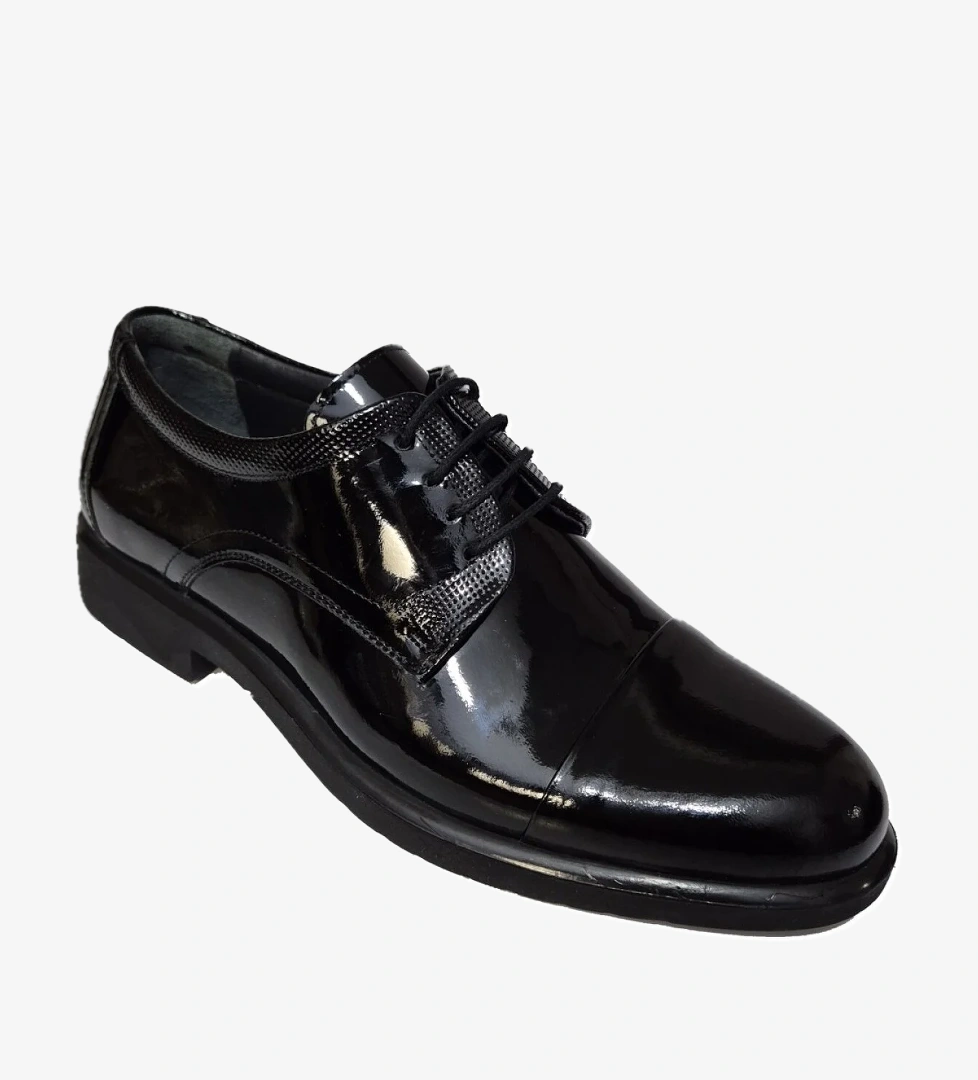 Bağcıklı Burun Kat Parça Model Poli Taban Kundura BC-217