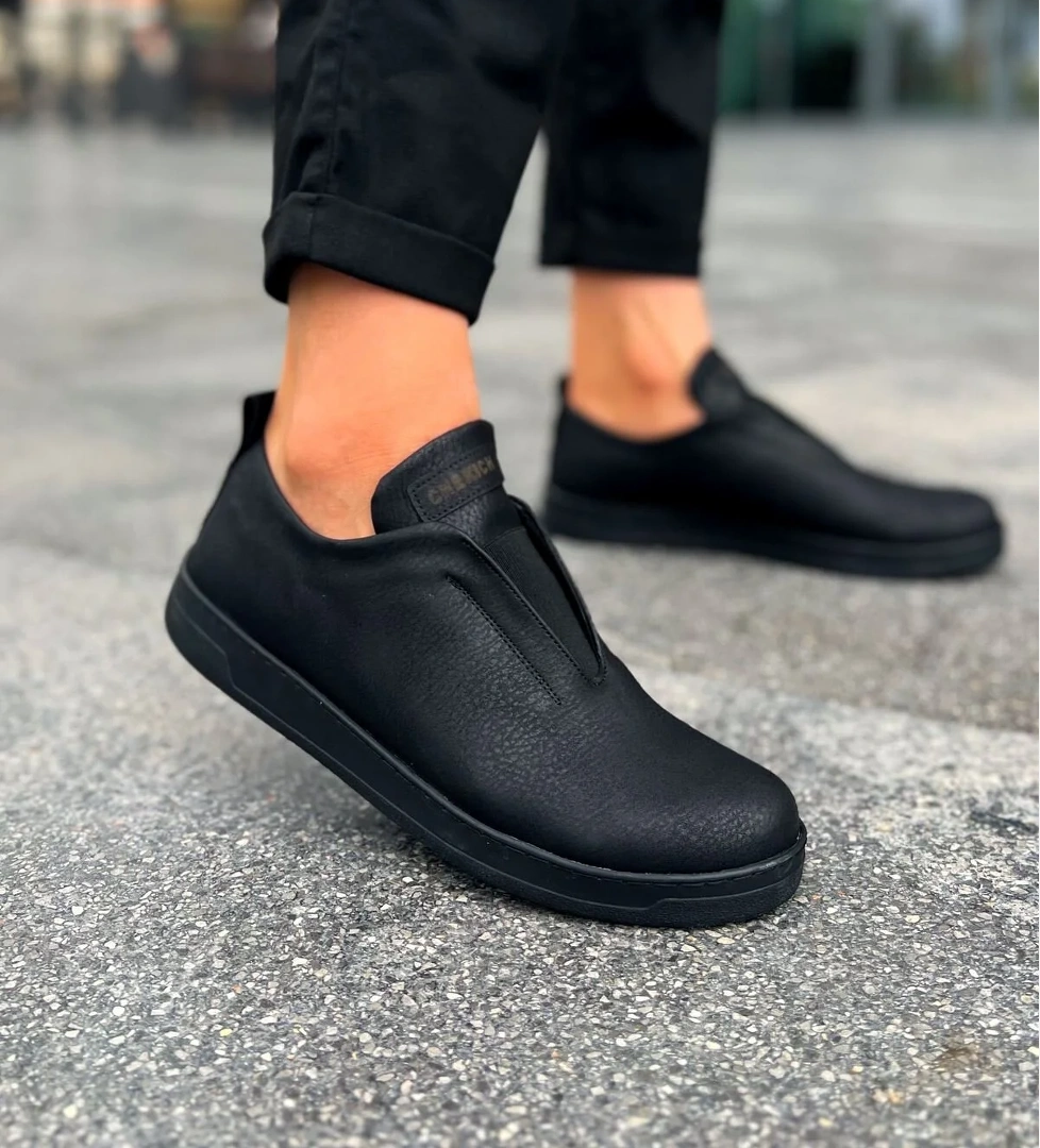 Pabucmarketi Düz Erkek Günlük Ayakkabı Siyah model görseli