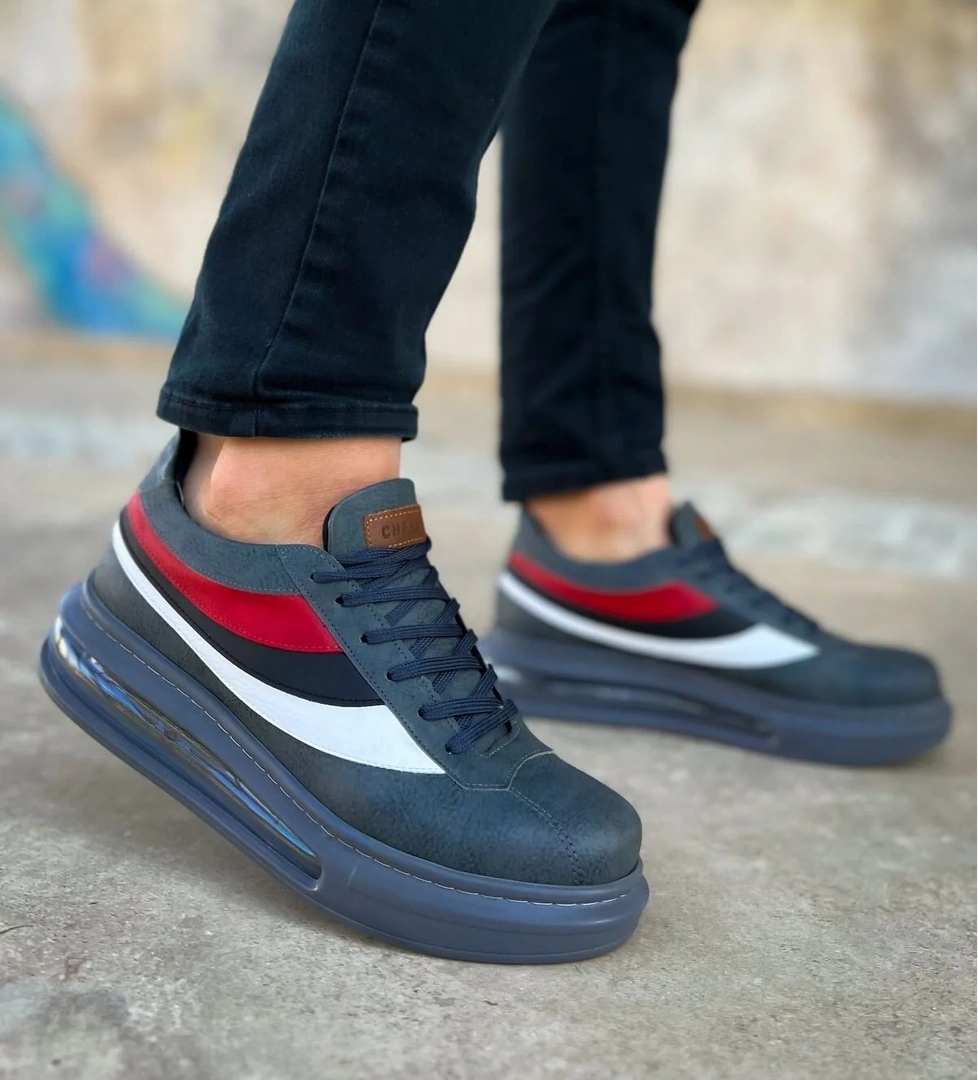 Bağcıklı Balon Taban Erkek Günlük Ayakkabı Antrasit