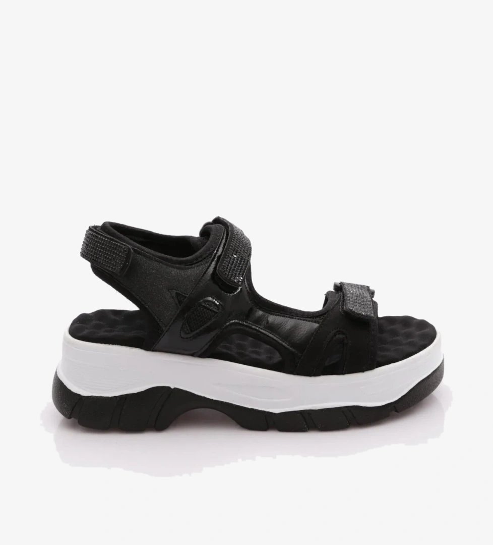 4740-22Y Kadin Kalin Taban Cirtli Sandalet